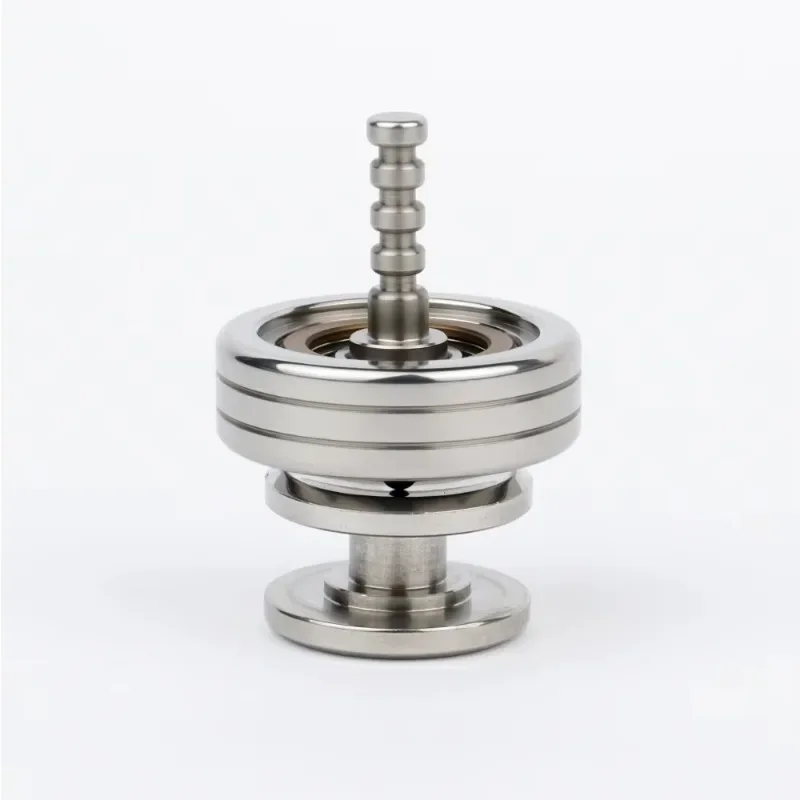 2-in-1 latest pure brass finger fidget spinner desktop metal fidget spinning gyro toy