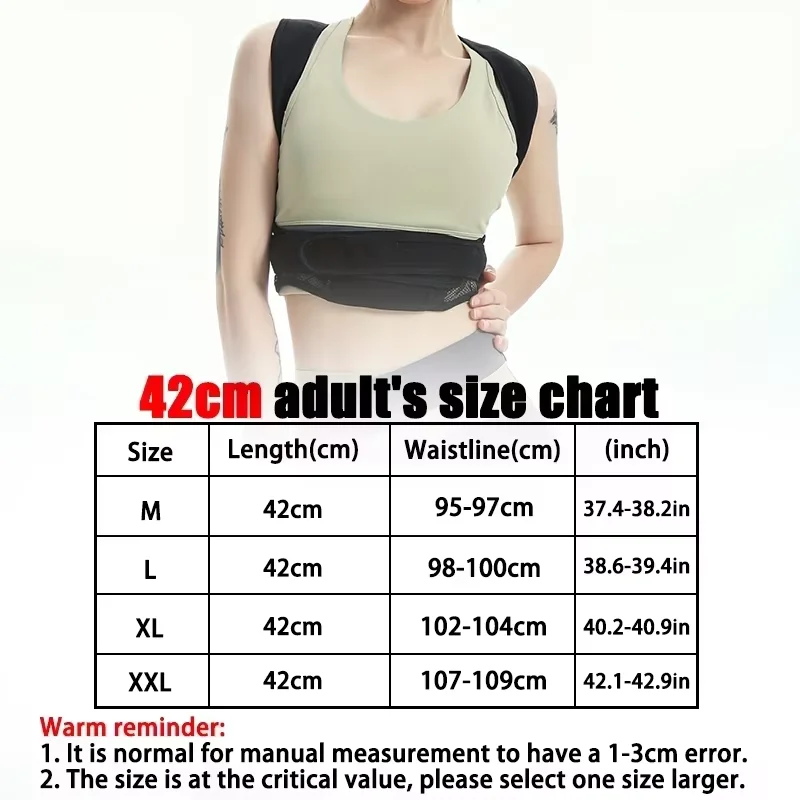 Adjustable Back Posture Correction With Breathable Support Corrector for Office Prolonged Sitting to Improve Chest