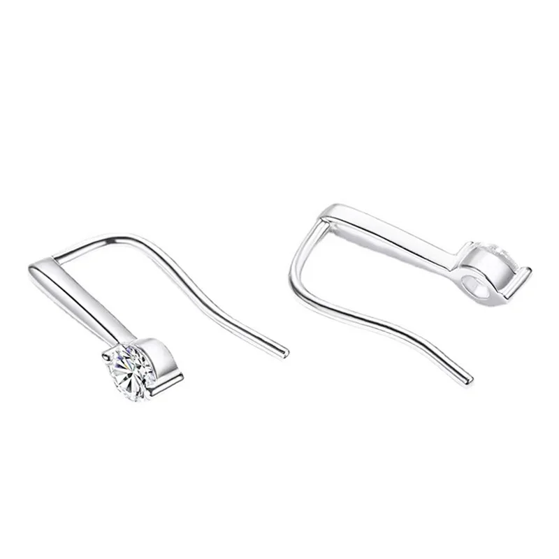 K00134 Lefei Fashion Color D Diamond-set Classic Moissanite Simple Claws 2 Earring For Charm Women 925 Silver Party Jewelry Gift