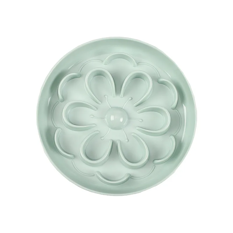 

Flower pet slow food bowl dog food basin anti-overflow