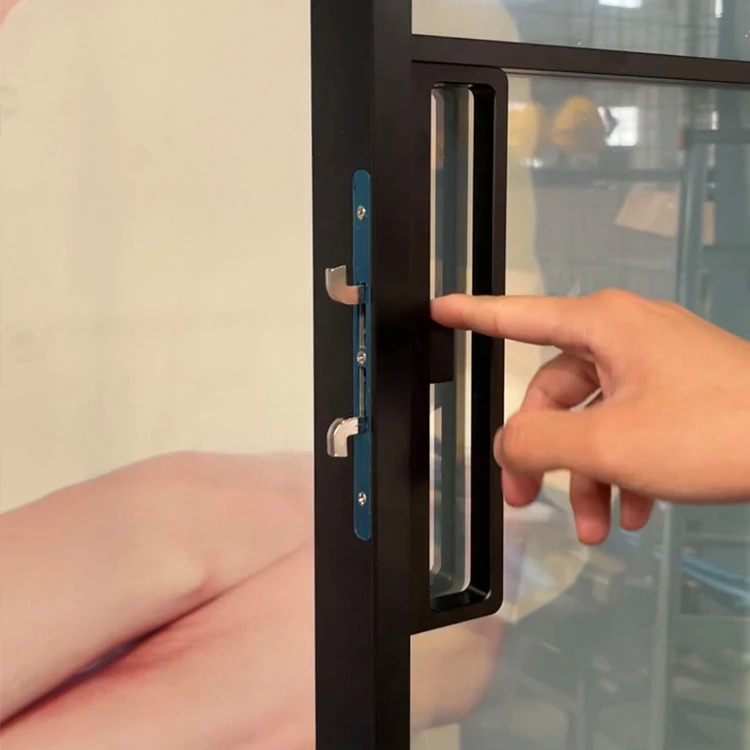 Bedroom Shower Office Switchable Smart Glass Door Partition Wall Aluminum French Auto Sensor Glass Automatic Sliding Door System