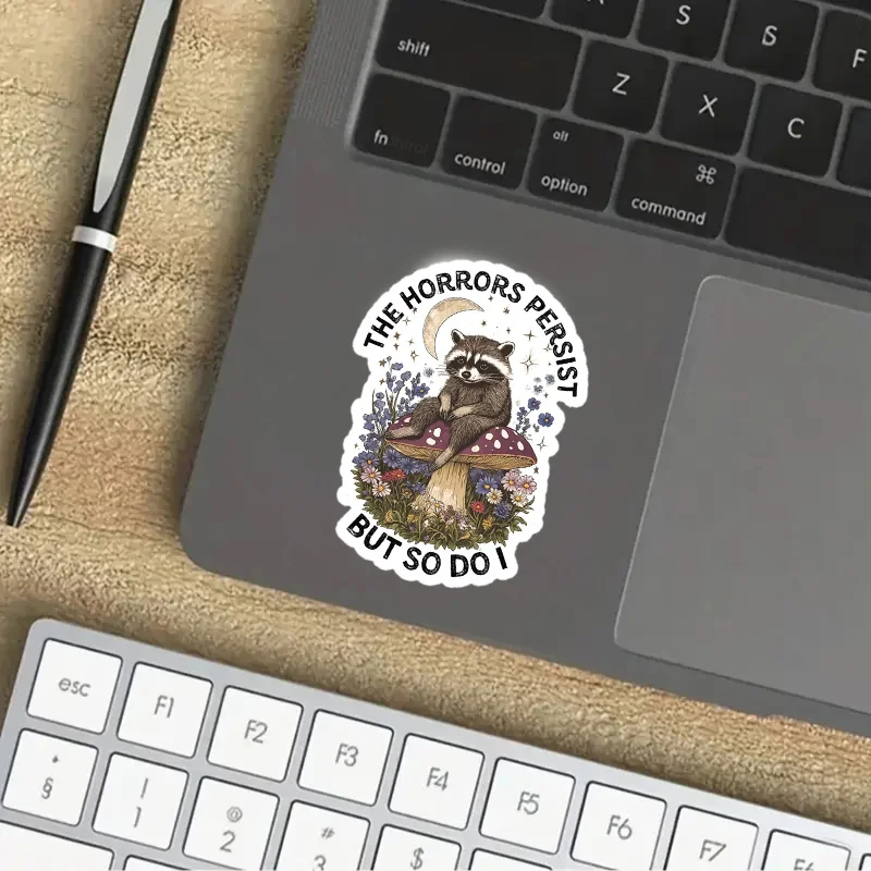 قطعة واحدة من ملصقات الفينيل اللامعة متعددة المشاهد وقابلة لإعادة الاستخدام - شارات ذاتية اللصق مقاومة للخدش والماء