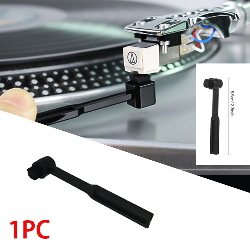 。1pc new Vinyl Record Player Turntable Phonograph Anti-static Needle Brush Phono Needle Cleaner Turntable Cartridge Stylus Brush