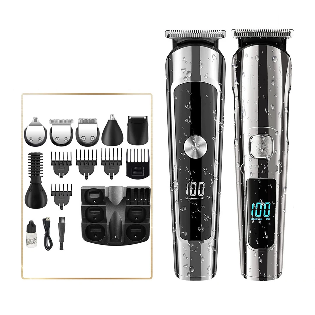 Youpin, gran oferta, recortador de pelo multifuncional 6 en 1 para hombres, afeitadora corporal Facial, cortadora de pelo impermeable, máquina USB