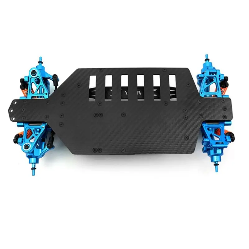 CYGJ-1/10 TT02 KIT Frame, Complete Modification, Carbon Brazed Chassis, Metal Parts Frame, DIY Upgrade