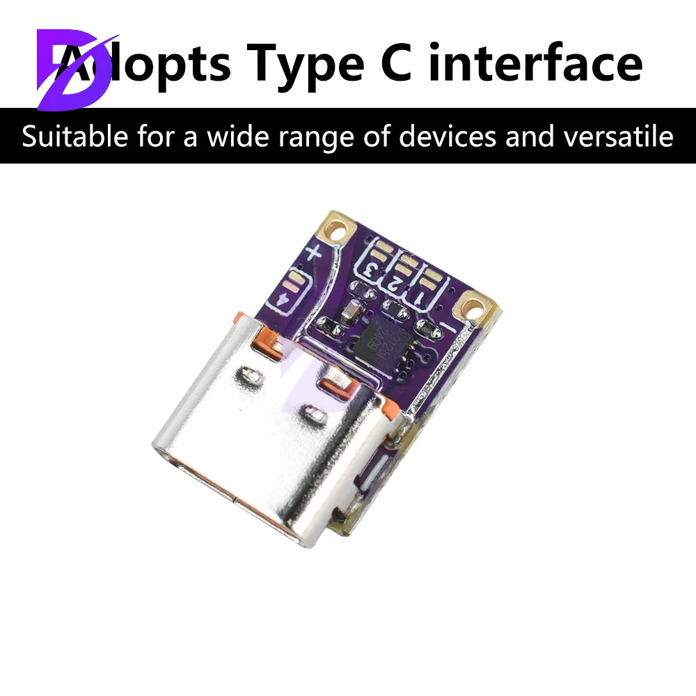 

PD3.0 PD3.1 QC3.0 Trap Fast Charging Module DC 5V/9V/12V/15V/20V Trigger PD to DC Fast Charging Module Type C Interface