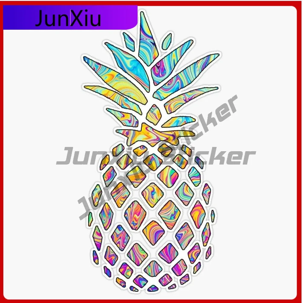 

Pineapple Vinyl Waterproof Sticker Scratch-proof Decal Car Laptop Wall Window Bumper Sticker X500 Motorcycle Stickers Funny