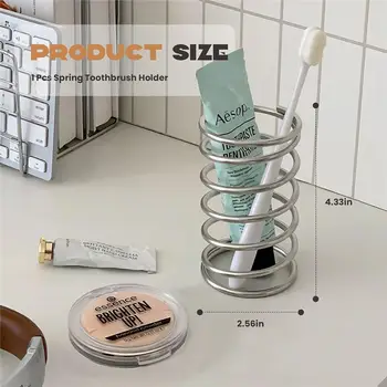 時尚不鏽鋼鏤空筆筒兼浴室牙刷架,現代家居辦公檯面配件 10 最佳銷售 小工具辦公室 - №10