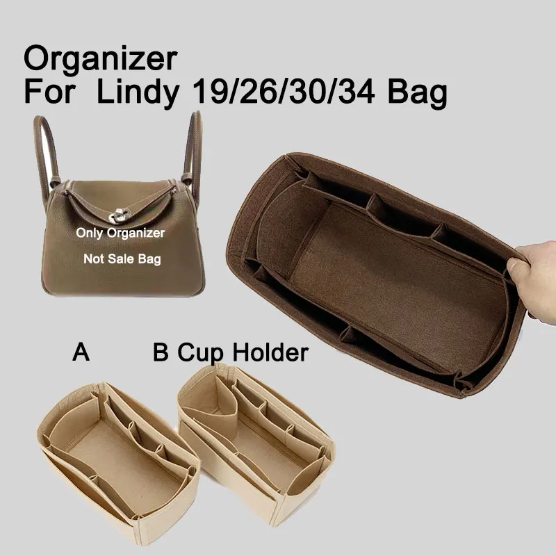 Multi-pocket FELT Bag Organizer for Lindy Doctor Bag, Insert Bag Support Storage Inner Bag, Anti-collapse Bag Shaper Liner