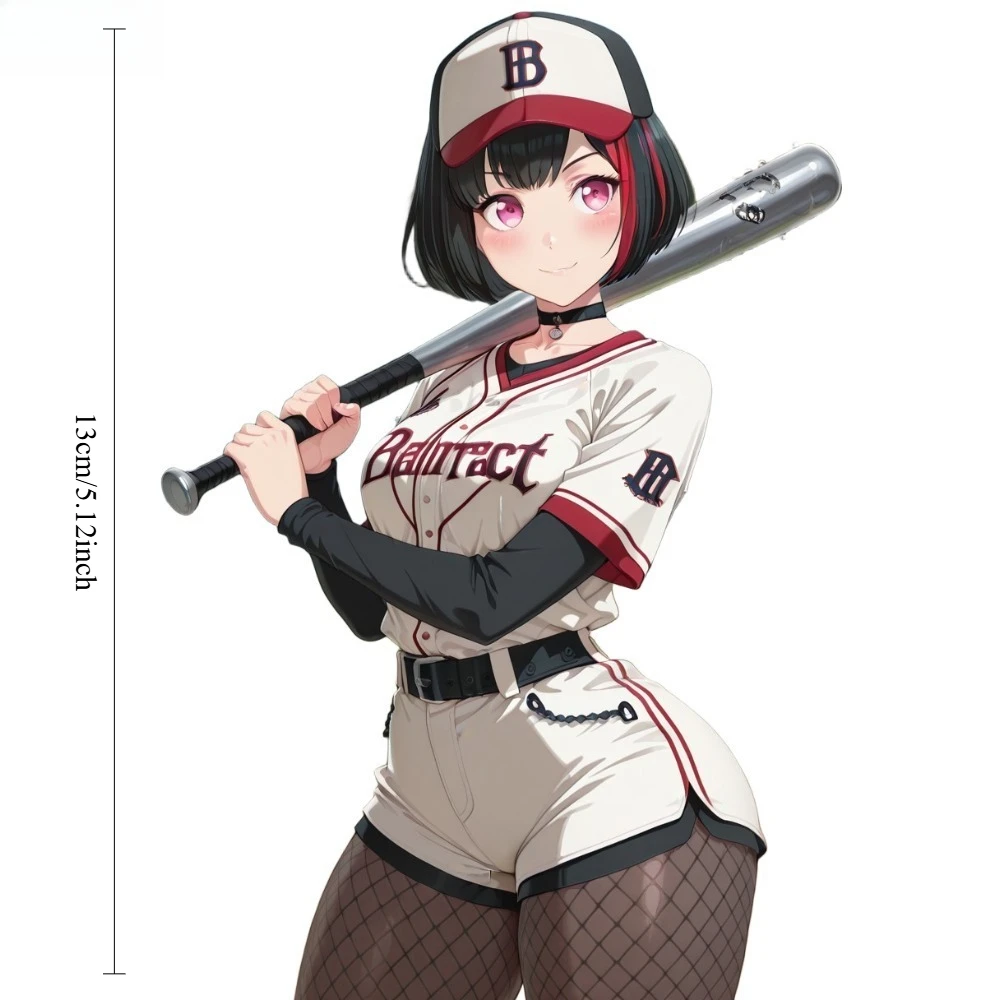 1PC Mitake Ran Baseball Anime Vinyl Decal Waterproof Sunproof Sticker for Car Motorcycle Electric Scooter Exterior Decor