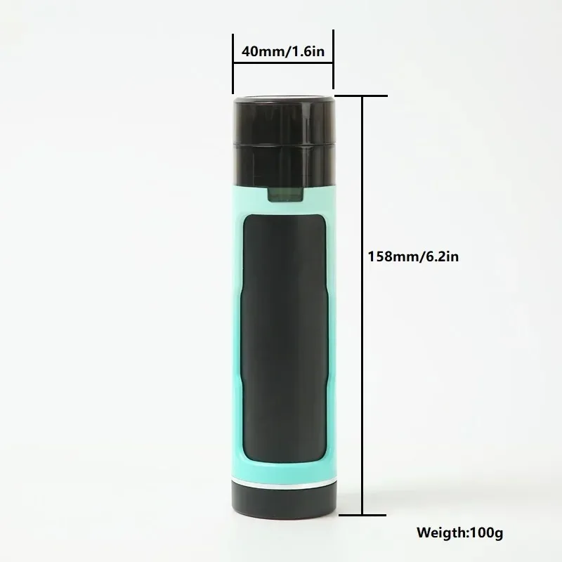 Portable Dry Herb Grinder with 3 in 1 Tobacco Filling Horn Tube Function Grass Crusher Cigarettes Case Smoking Pipe Accessories view 5