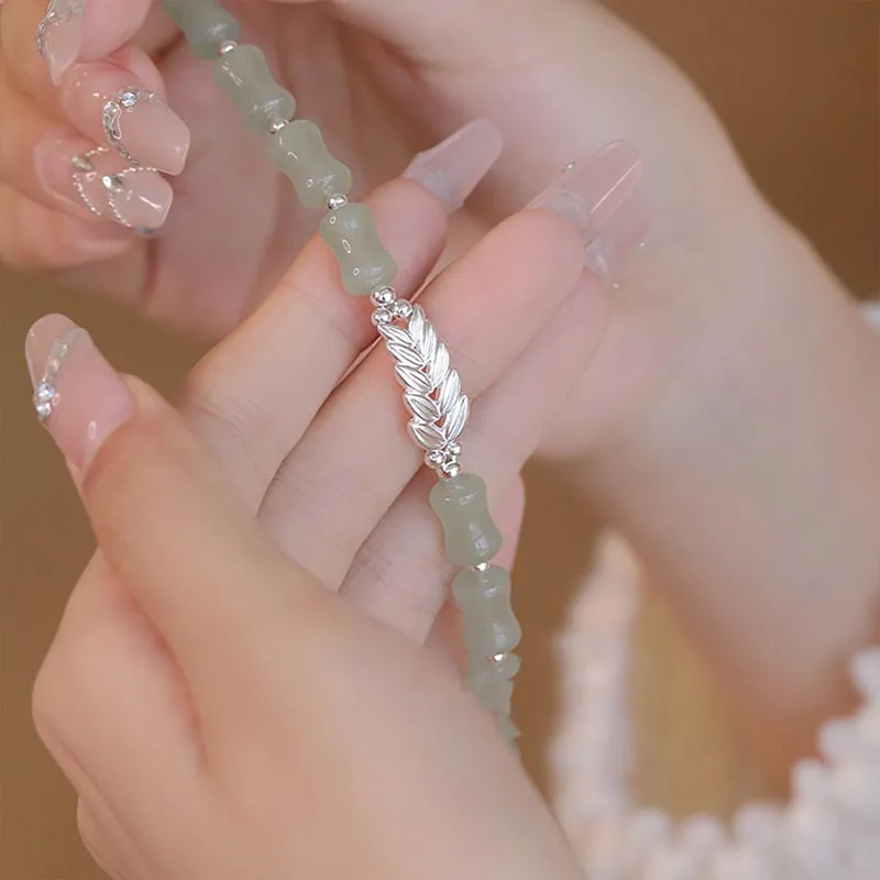 pulsera-de-la-suerte-con-cuentas-verdes-pequenas-de-espigas-de-trigo-para-mujer-exquisita-asequible-pero-sofisticada-regalos-de-cumpleanos-joyeria