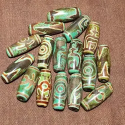 1pcs/lot Natural Agate with a variety of patterns of snow dzi There are special varieties of Xi Barley color Jade calcification
