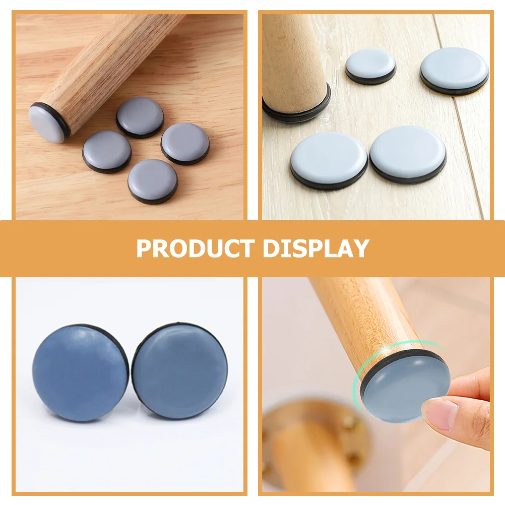 Round Self-adhesive Silent Table and Chair Foot Pads to Assist Sliding Mats Furniture Feet Cushion