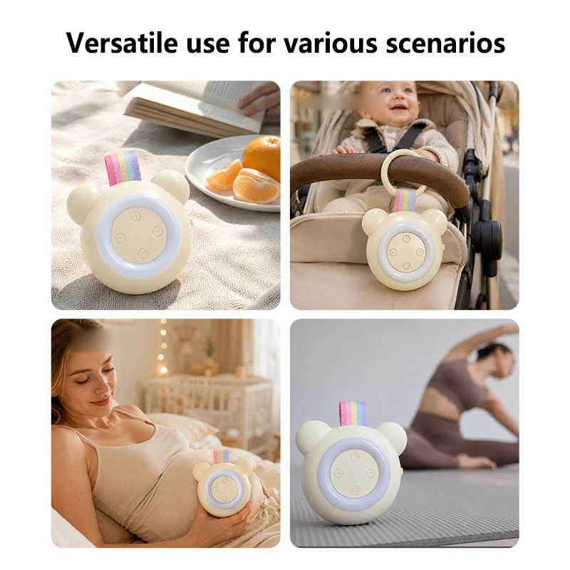 Baby White Noise Sleep Device Intelligent Sleep Aid Sound System Night Light Sleep Aid Device Portable Compact Timing Soothing