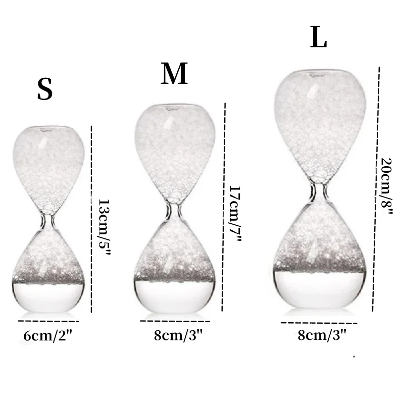 Criativo Bolha Ampulheta com Líquido Deriva Garrafa, Garrafa De Vidro, Decoração Para Casa, Desk Sandglass, Não Temporizador, Novo Produto,