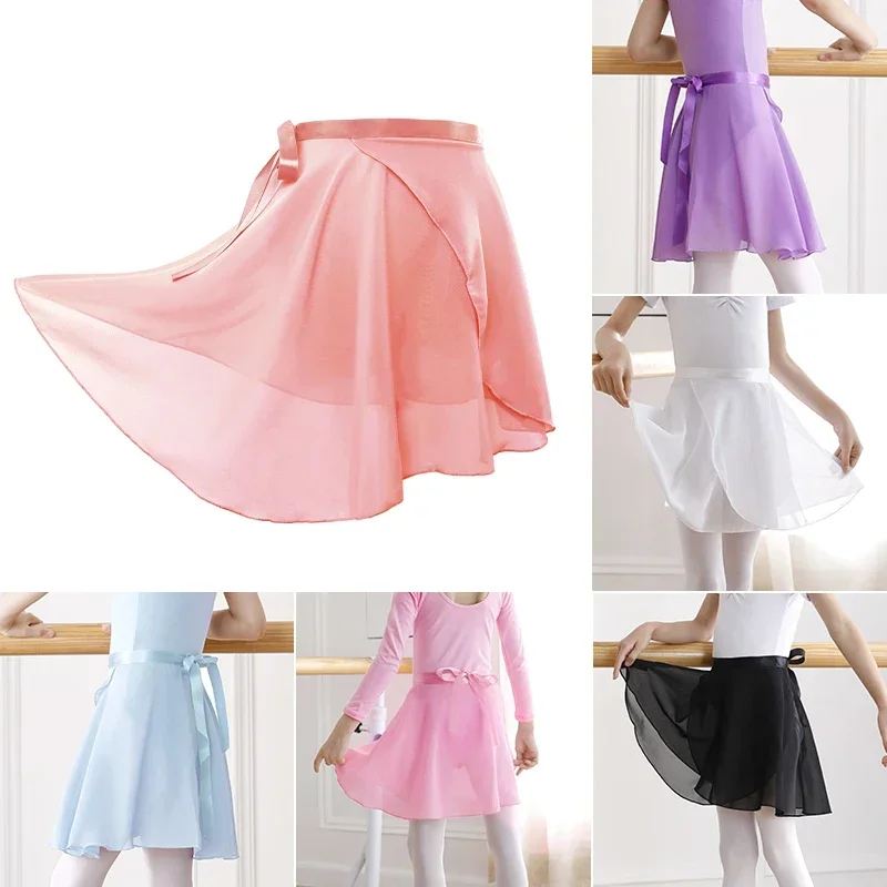 Girls Women Chiffon Ballet Dance Tutu Skirt Women Girls Gymnastics Wrap Skirt Training Ballet Skirts юбка Ballet Dancing Faldas