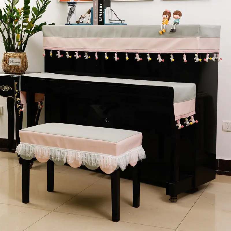 2025 Creative American Piano Dustproof Cover Full Cover Electric Piano Top Half Cover DustCover Cute Cartoon Piano Cover LH257 image 3