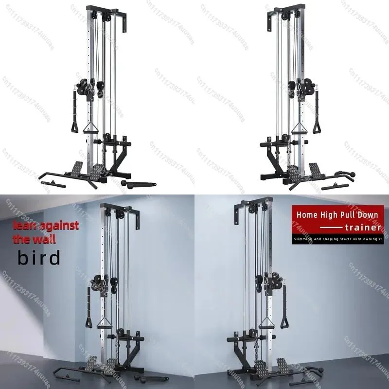 Wall Mounted Cable Machine Home Gym Equipment Multi Function High Pulley Lat Pulldown System Fly Machine for Muscle Shaping