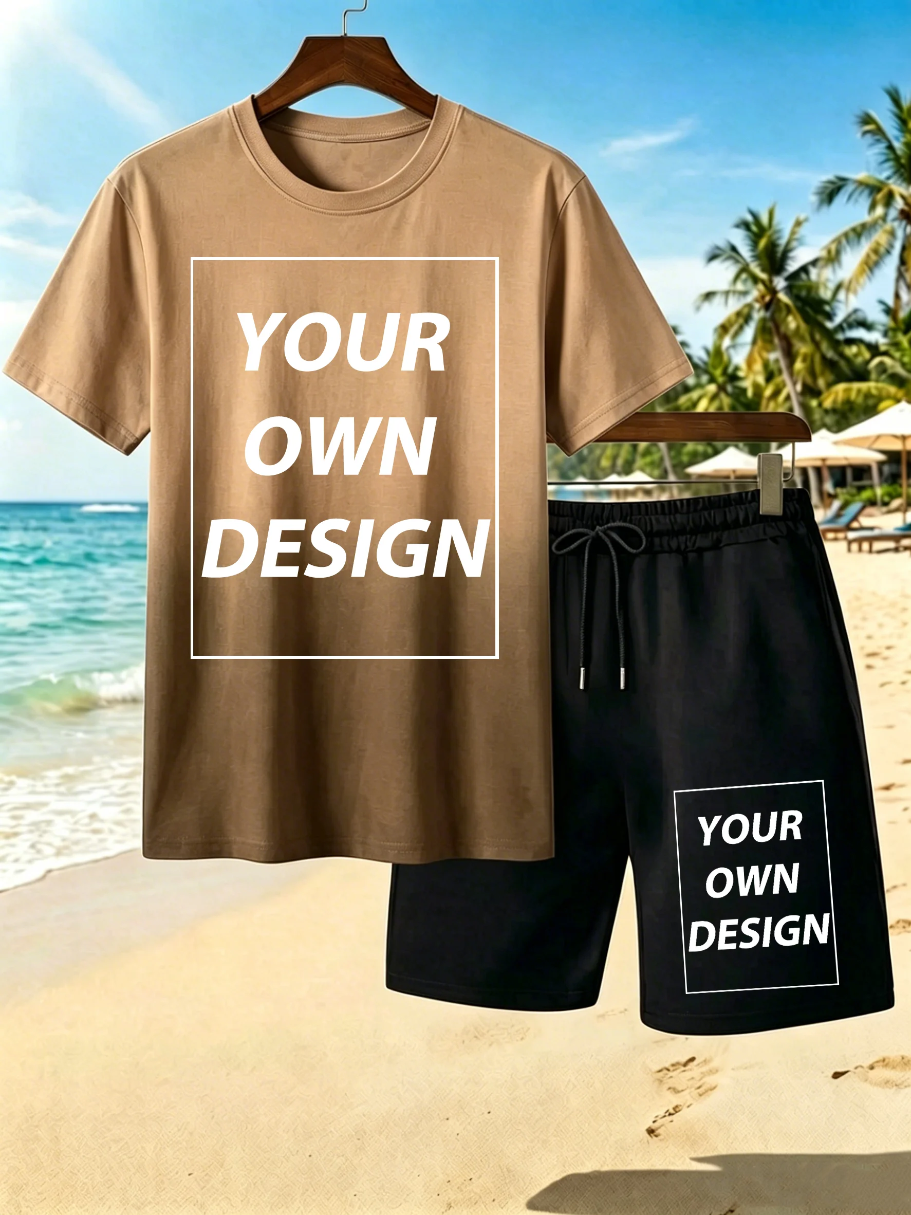 

Personalized Customized Prints Street Beach Tie-Dye Short Sleeve Mens Casual Team Vacation Clothing Sets Loose Pocket Gym Shorts