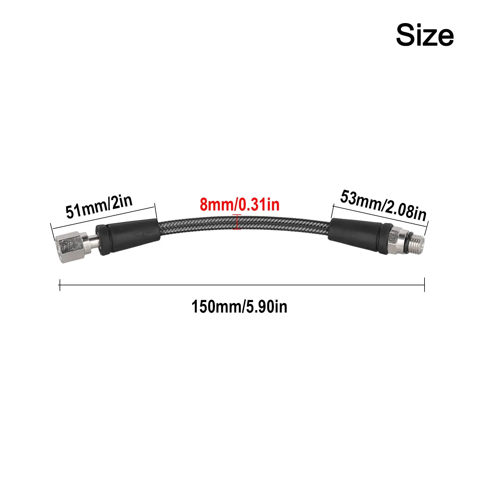 

Deep Diving High Pressure Hose Abrasion Resistance Compact Design Feature High Pressure Hose Ideal Diving Accessory