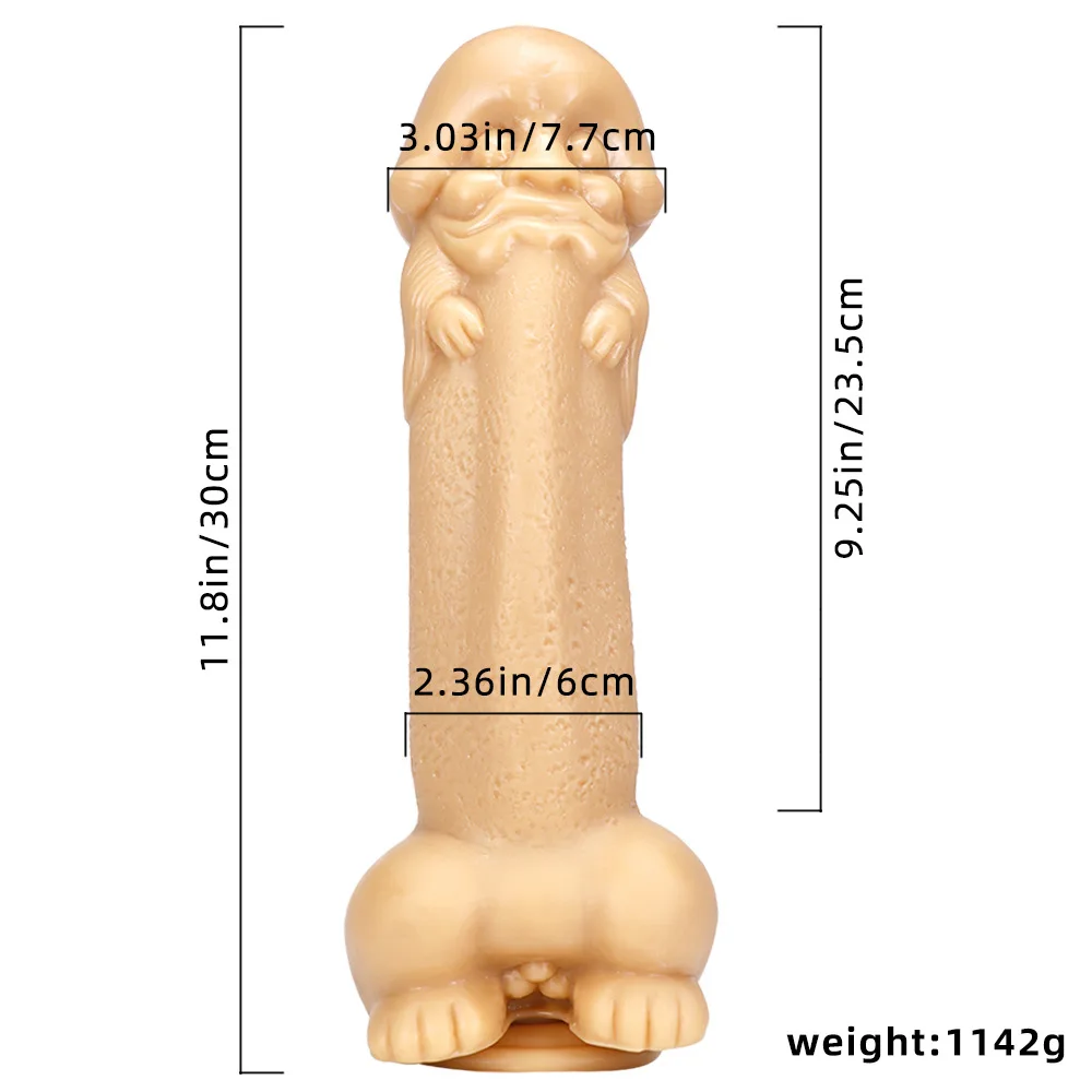 Newest! Big Bald Head Dildo For Female Masturbation Male Prostate Massage Anal Plug SM Fisting Sex Toy Adult Products