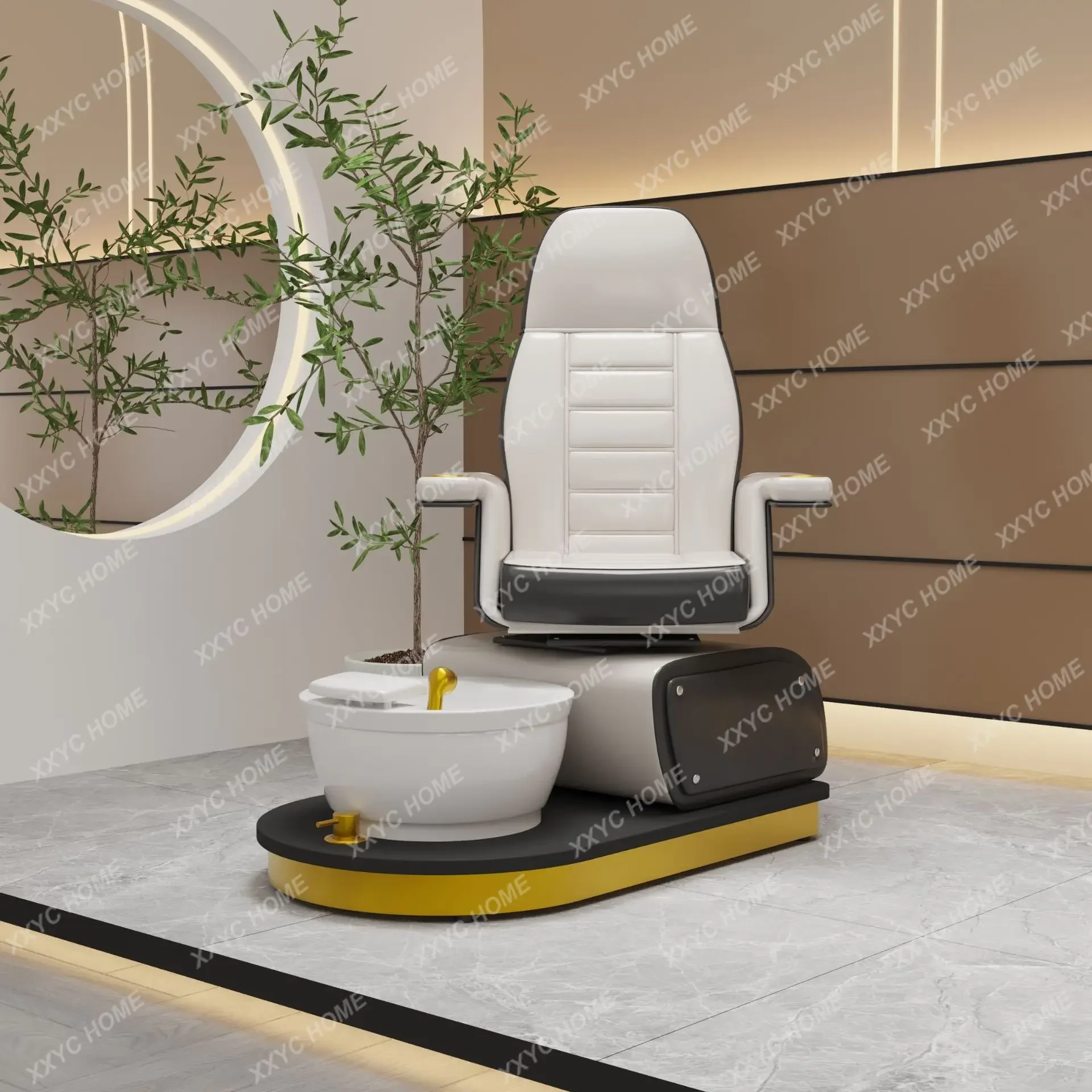 Salon shop manicure sofa foot massage chair can lie down eyelash manicure foot chair sofa can be rotated