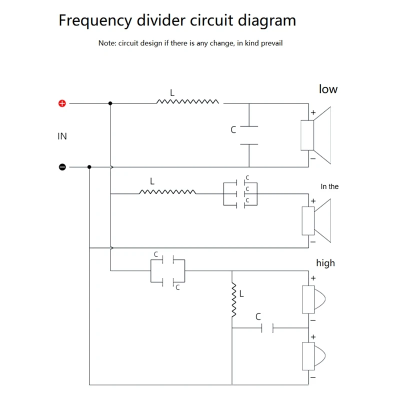 200W Speaker Crossover Midrange+Bass 4 Way Speaker Audio Frequency Divider Home Theater Speaker Divider