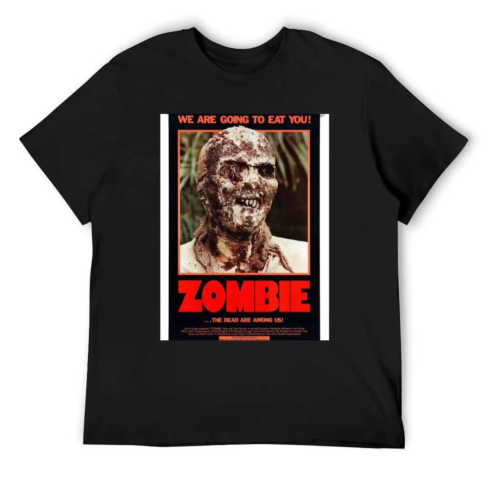 Футболка Zombi 2, подарки для парня, новое издание, футболки большого размера, мужская хлопковая футболка для мужчин
