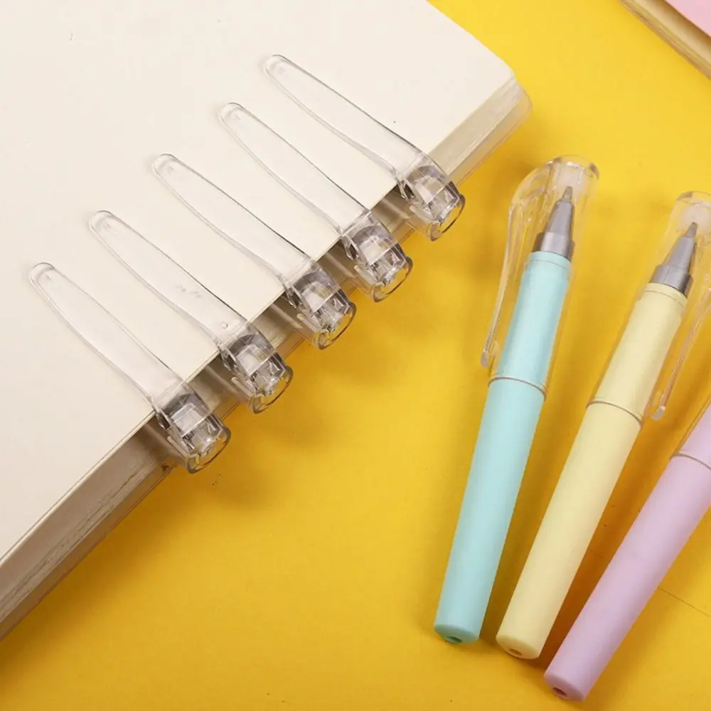 4pcs High-grade Pocket Neutral Pen Signature Pen Learning Stationery Morandi Ballpoint Pen Plastic Portable Writing Pen Gift