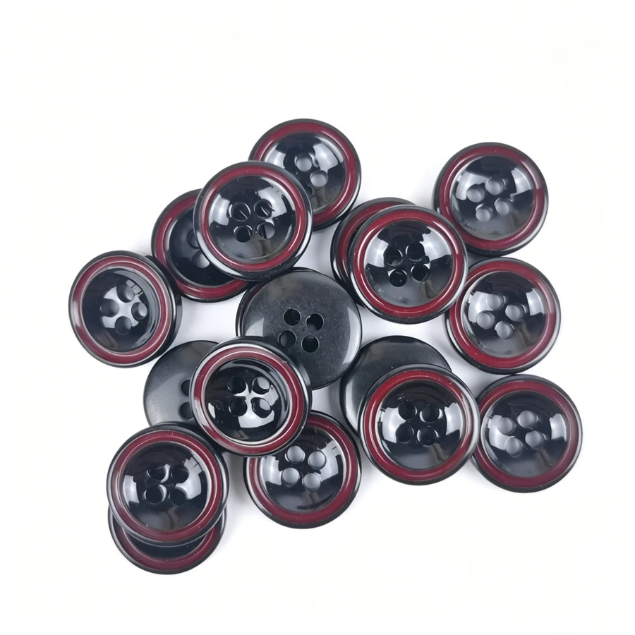 30 pcs 12.5mm 4 Hole Shirt Round High Quality Buttons For Clothing Cuff Collar Business Decorations Handmade Sewing Accessories