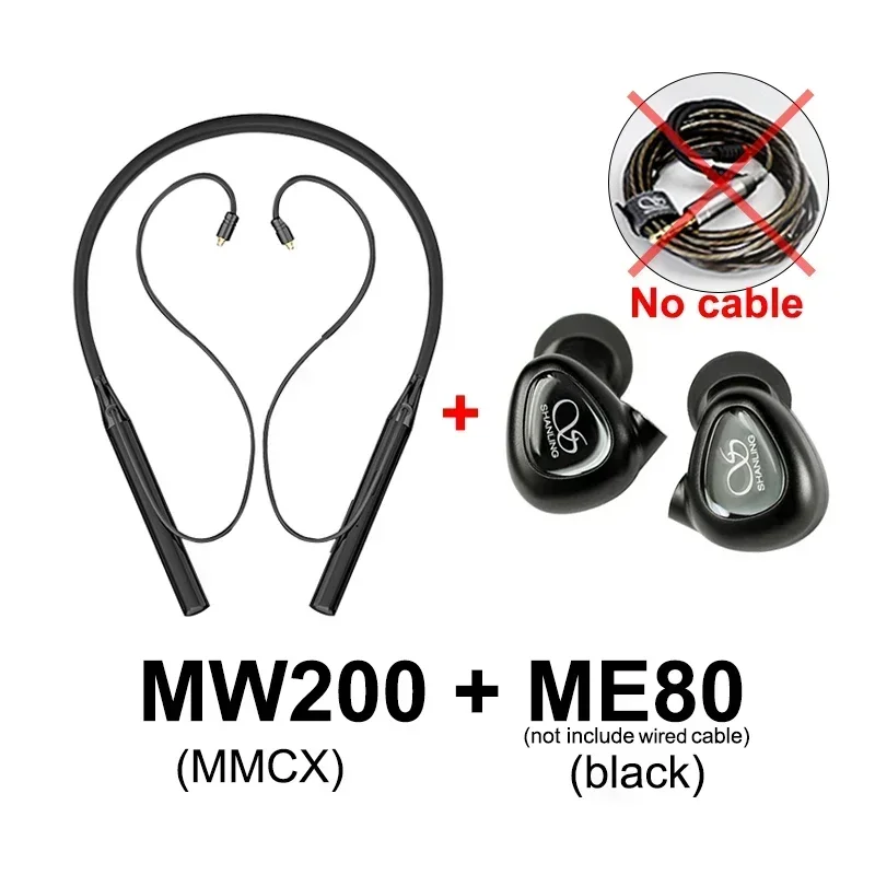 Shanling Mw200 Me80 Mw200 Беспроводной комплект Адаптер с шейным ремешком HI-RES Audio HiFi Наушники Ak4377a Чип ЦАП LDAC IRB AptX