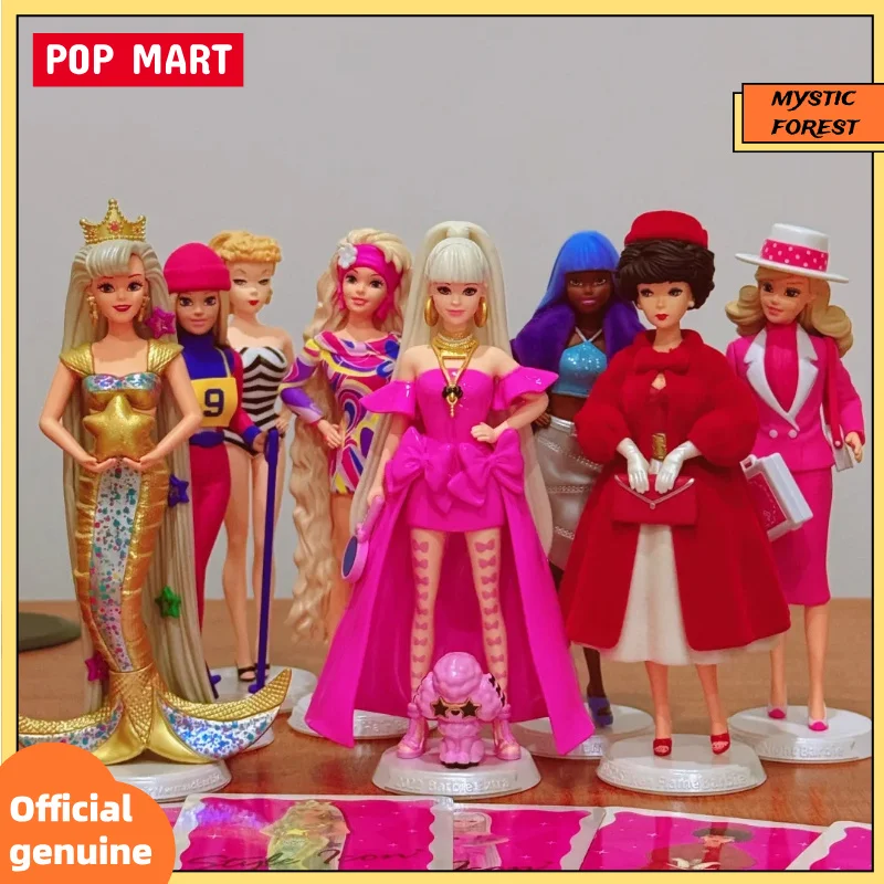 

POPMART Barbie модная серия ручная слепая коробка игрушки модная модная загадочная коробка украшение комнаты подарки на день рождения для девочек
