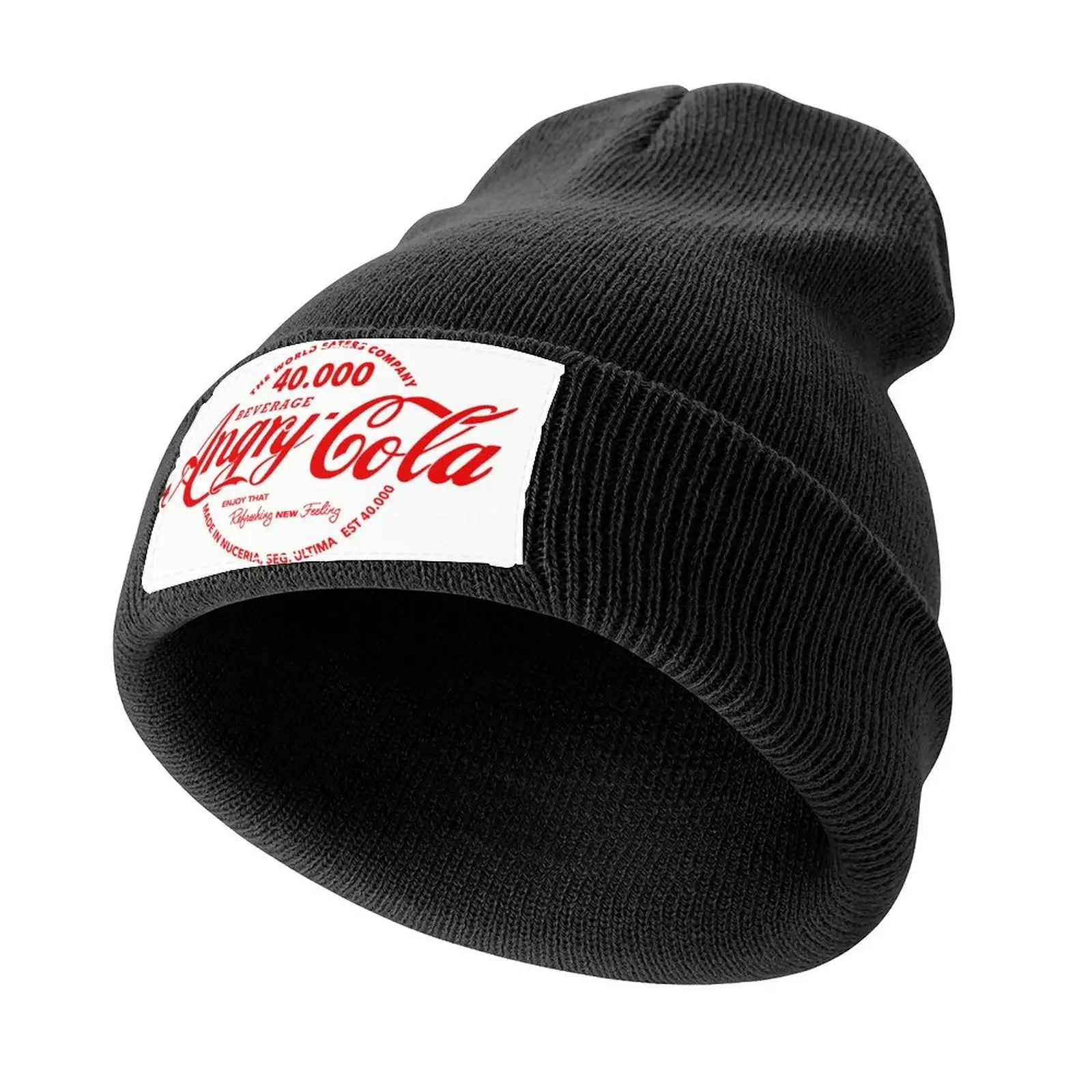 

Angry Cola - Powered by Angron Knitted Cap Sunhat Wild Ball Hat Woman Hats Men's