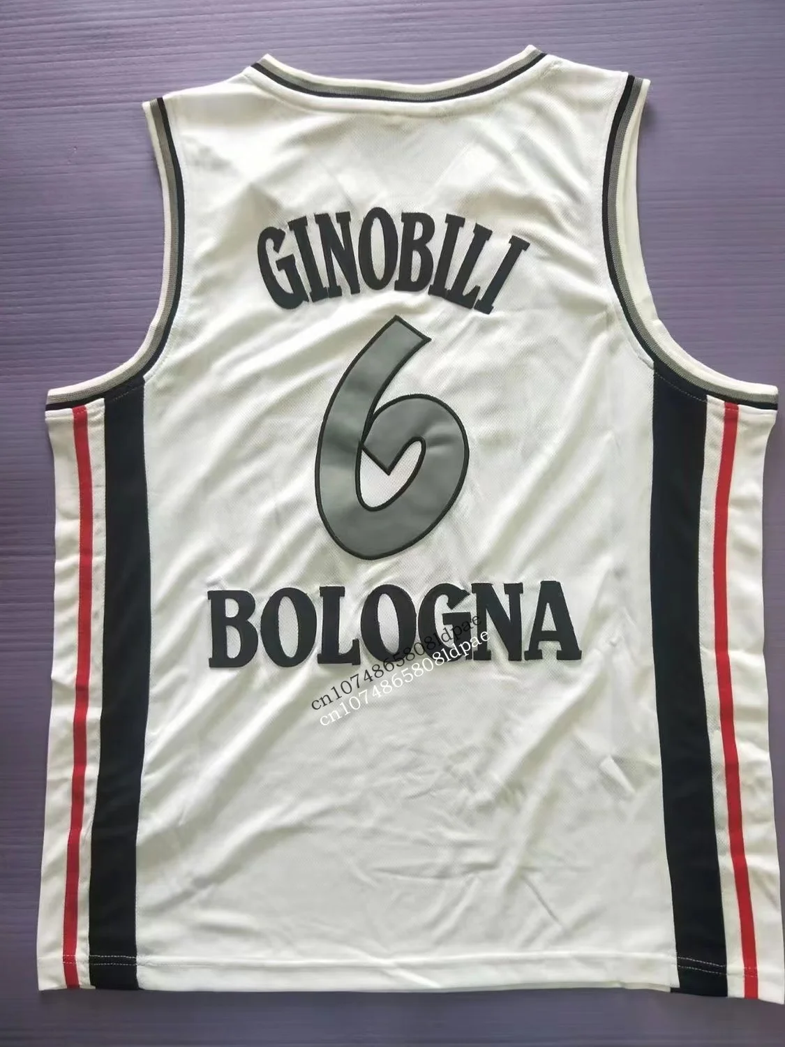 6 Manu Ginobili Bologna Kinder Bologna Vitus National man basketball jerseys size S-3XL