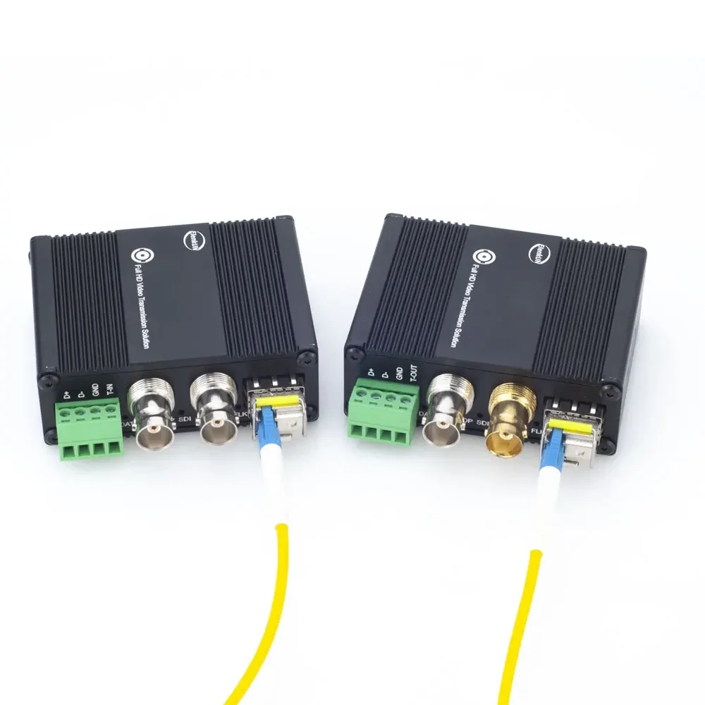 SmCpHd/3g Sdi Fiber Converter, 1080p 30/60hz Fiber Optical Transceiver With Loop Output, Tally, Rs485, 20km, Lc, Optical Extende