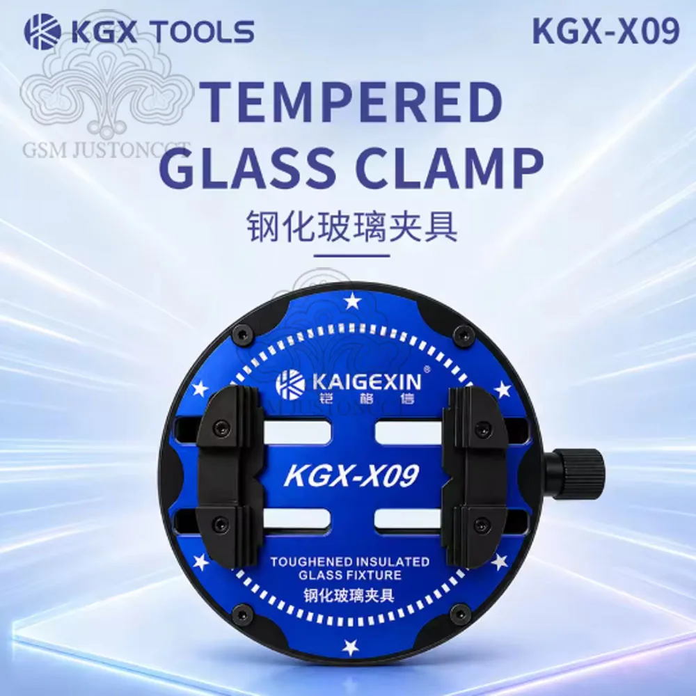 KAIGEXIN KGX-X09 Tempered Heat-Insulating Glass Clamp for Mobile Phone Motherboard CPU Chip IC BGA Repair Fixing Holding Tool