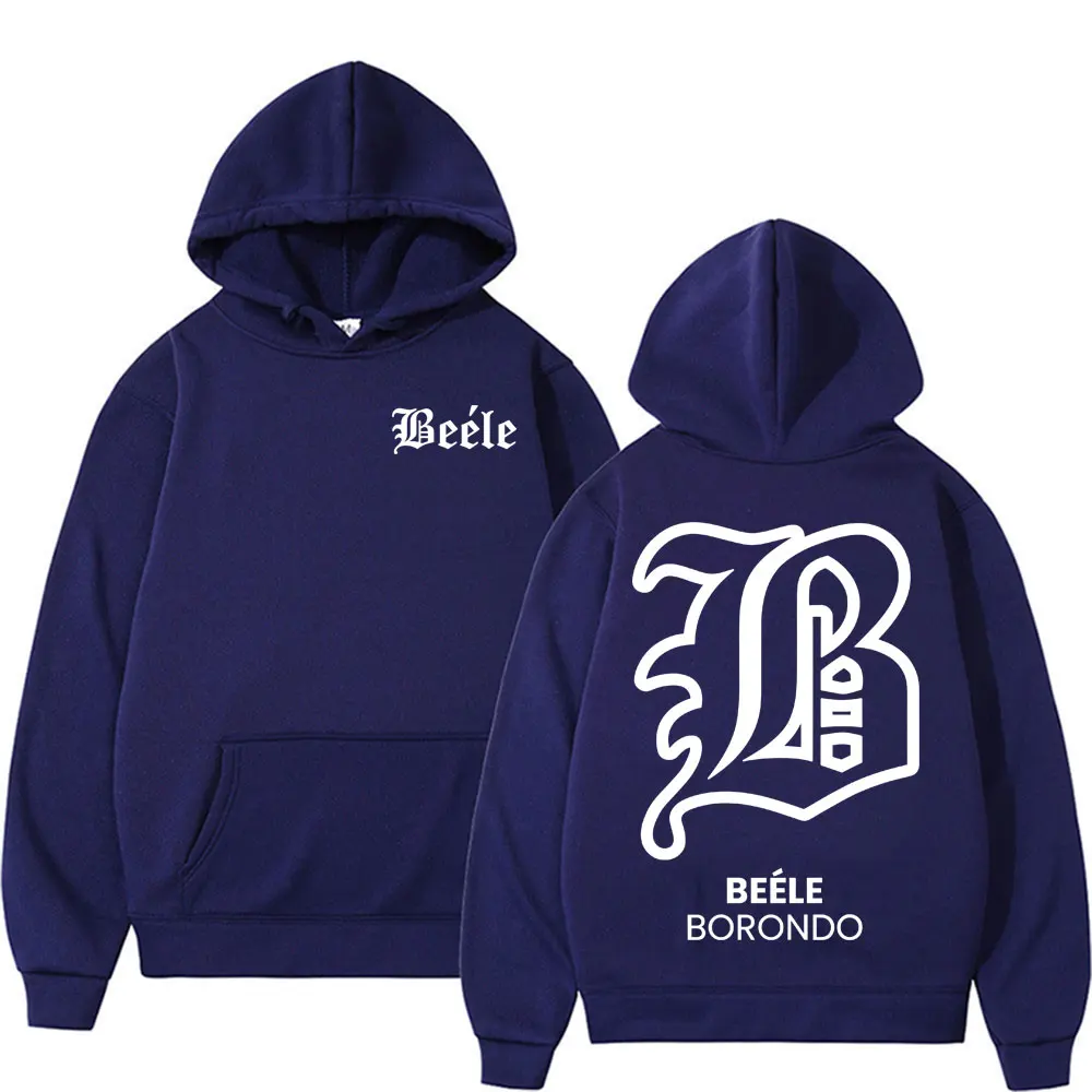 مغني الراب Beele Borondo Tour Merch هوديس الرجال النساء أزياء خمر طويلة الأكمام البلوفرات عارضة جديدة الخريف والشتاء البلوز