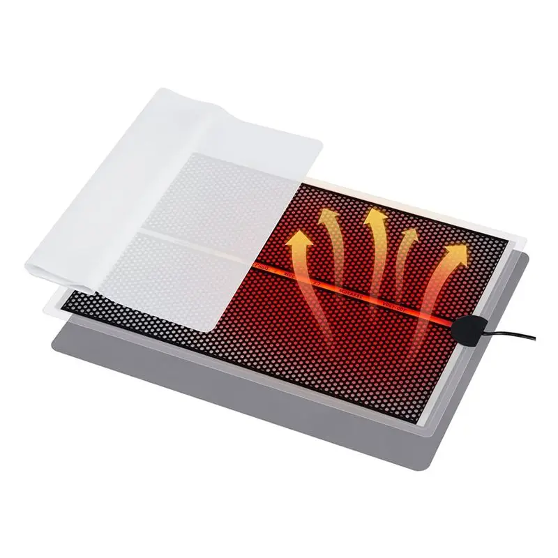 

AUAU-Resin Heating Mat,Resin Curing Mat Fast Resin Curing Machine With Temperature Adjustment And Silicone Mat EU Plug