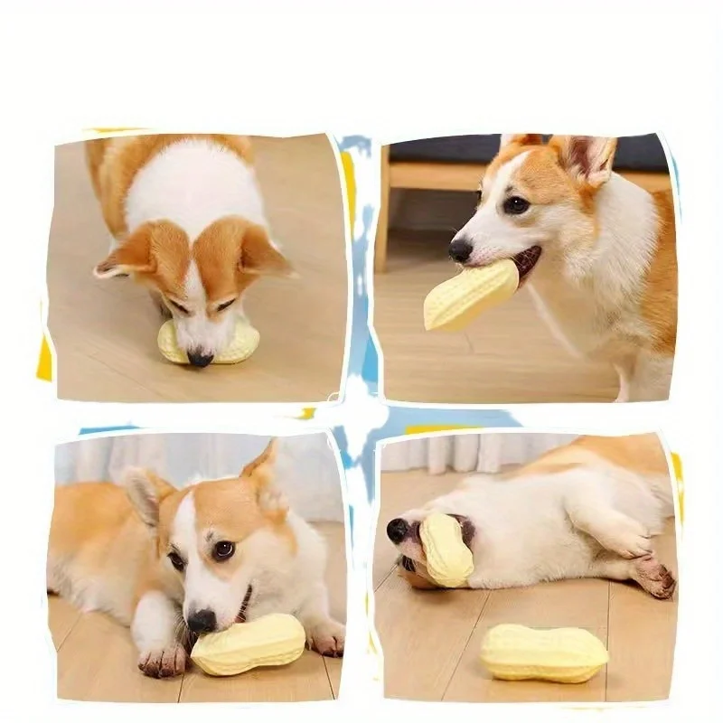1 قطعة لعبة الكلب صار، لعبة مضغ البولي إيثيلين المتينة غير السامة للسلالات الصغيرة، تصميم واقعي لعبة صرير الحيوانات الأليفة لصحة الأسنان #2
