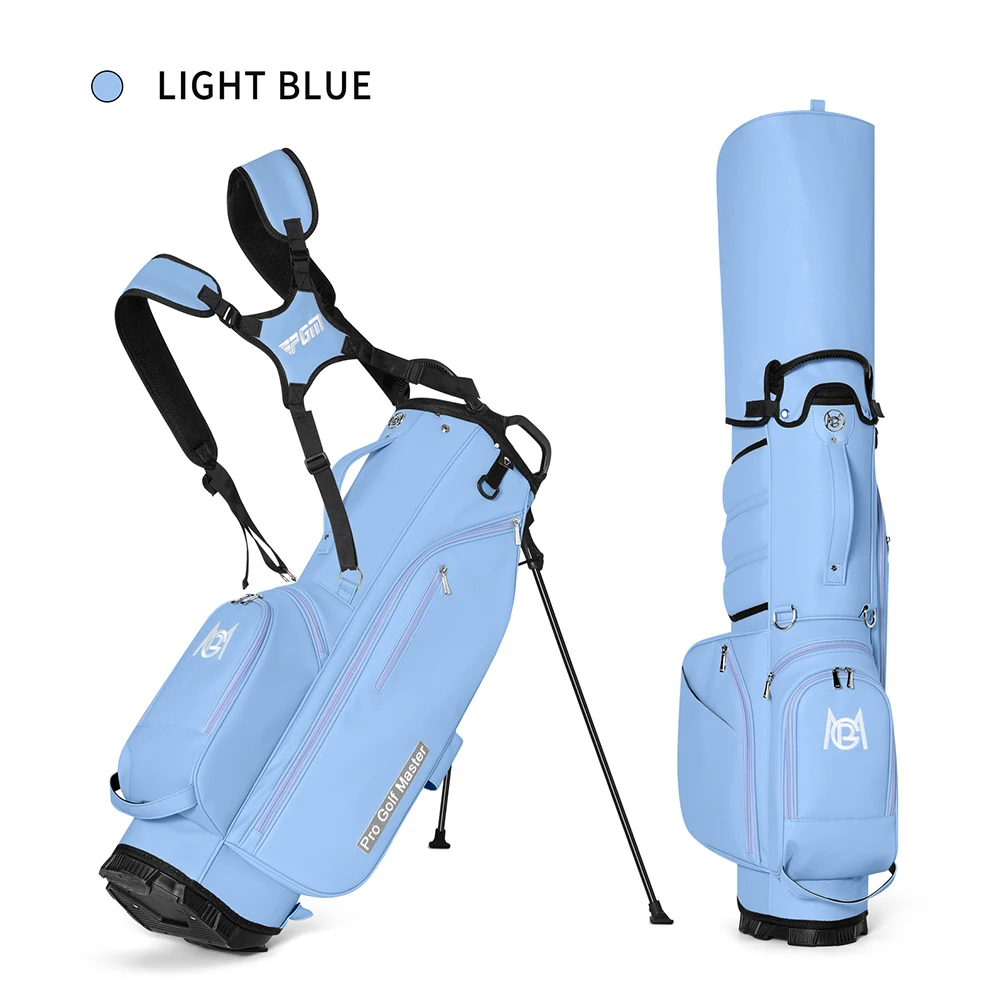 PGM Golf Stand Bag 7-Grid Separated Women Lightweight Golf Bag with Multi-Pocket Insulated for Walking Golfers, Driving Range