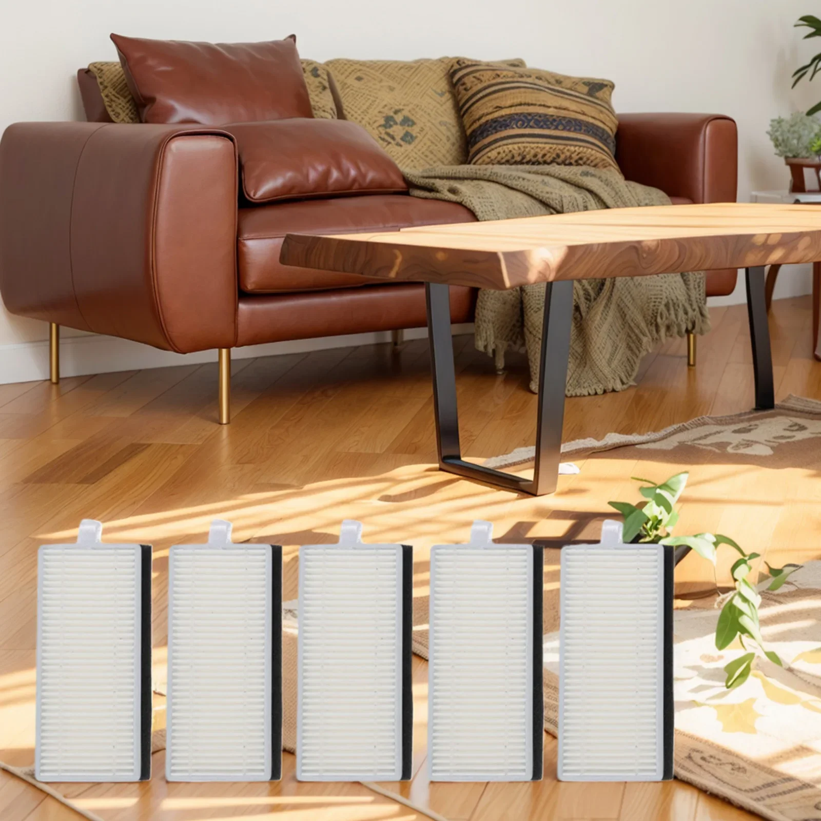 Improve Cleaning Efficiency with 5pcs Robot Vacuum Cleaner Filter Compatible with For Cecotec For Conga 7490 Eternal