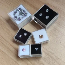 Diamond Storage Box Clear Gems Organizer Pendant Beads Jewelry Combo Gift Case Square Gemstone Display Packaging Box