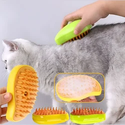 Dog Cat Steamy Brush Steam Brush Electric Sprayer for Massage Pet Grooming tool Shedding 3 in 1 Electric Sprays Massage Combs