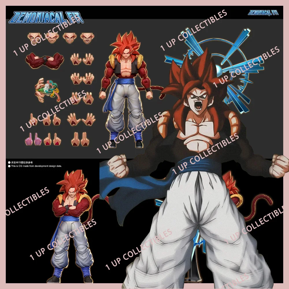 

Demoniacal Fit Super Saiyan 4 Gogeta Фигурка Dragon Ball GT 3,0 Фигурка SHF SSJ4 Gogeta Аниме Коллекция Модель Игрушки