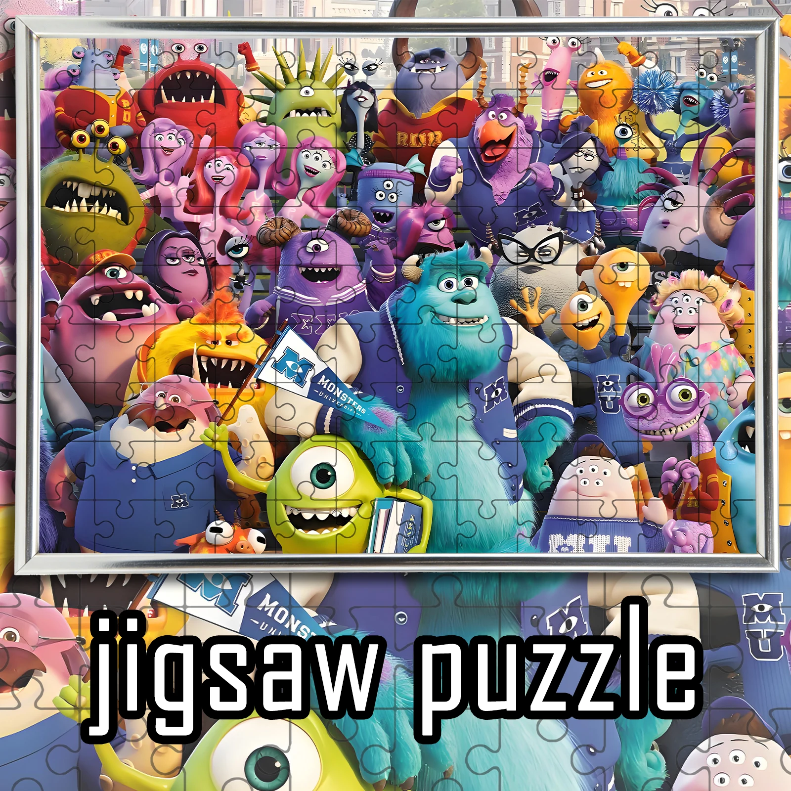 

Monsters Inc & University Wooden Puzzle 108/200/300/500/1000pcs - Sulley Mike & Colorful Monster Gang Art