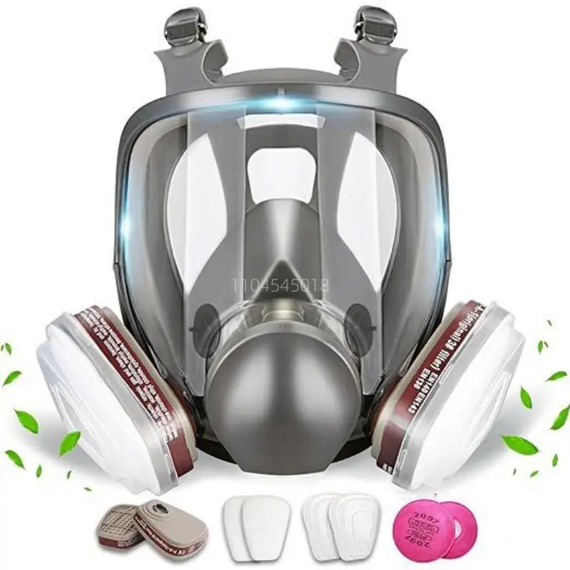 6800 Anti-Fog Full Face Respirator Gas Mask Industrial Painting Spraying Respirator Safety Work Filter Formaldehyde Protection