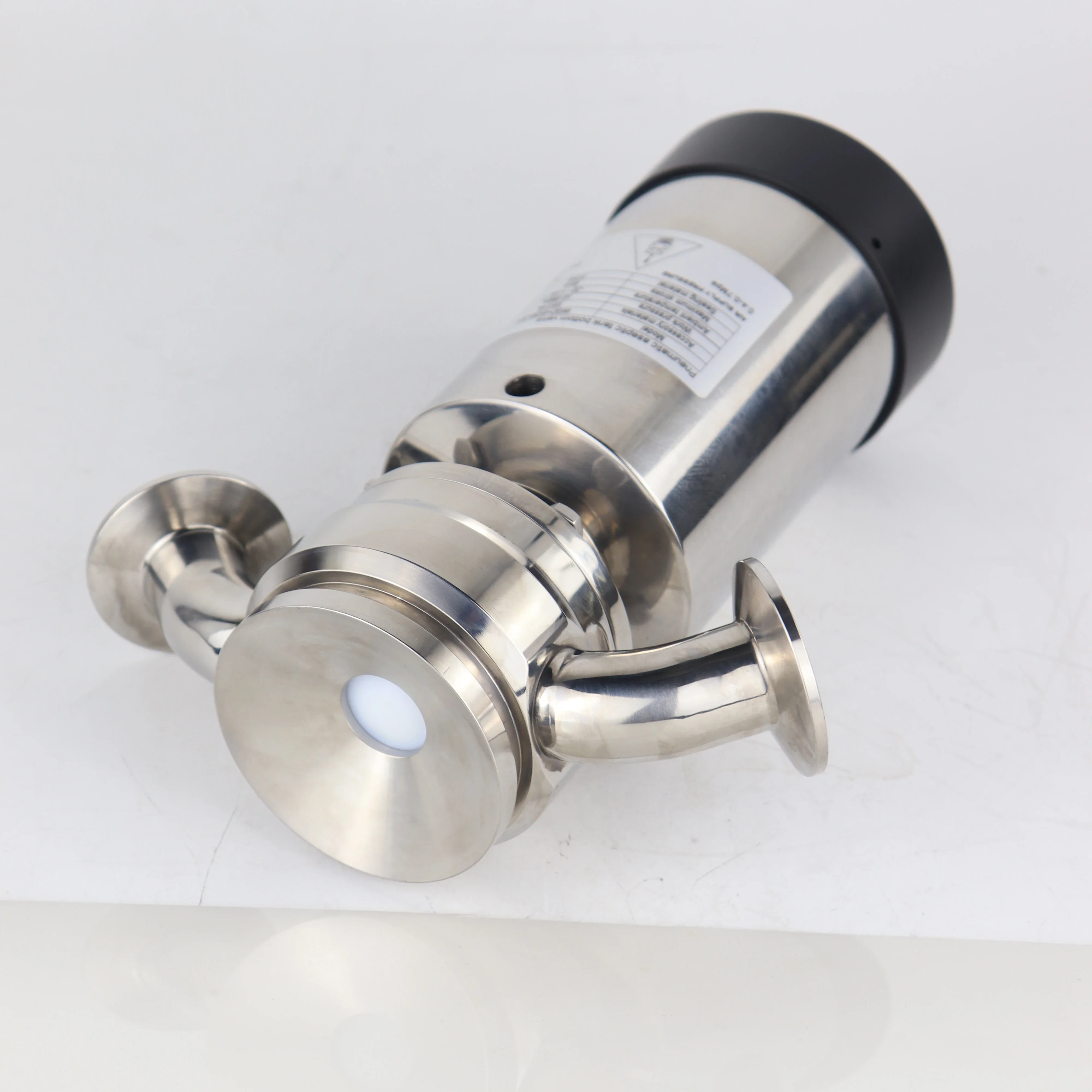 Compass Stainless Steel Seat Valves Sanitary Pneumatic Tank Bottom Seat Valve Aseptic SS316L Seat Valve