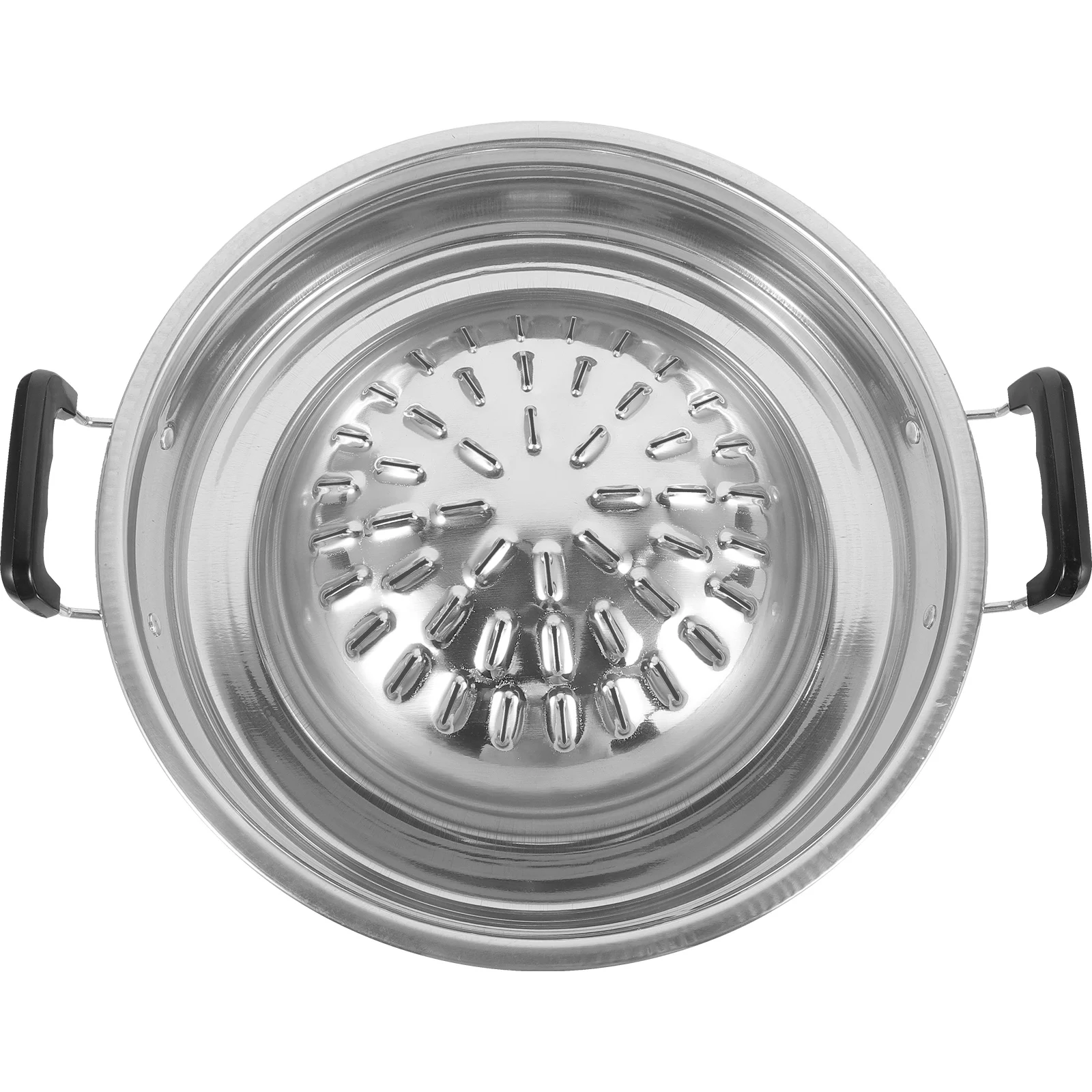

Korean BBQ Stove Grilling Pan Round Meat Cooker Portable Tray for Picnic Household Metal Grill Pan Outdoor barbecue