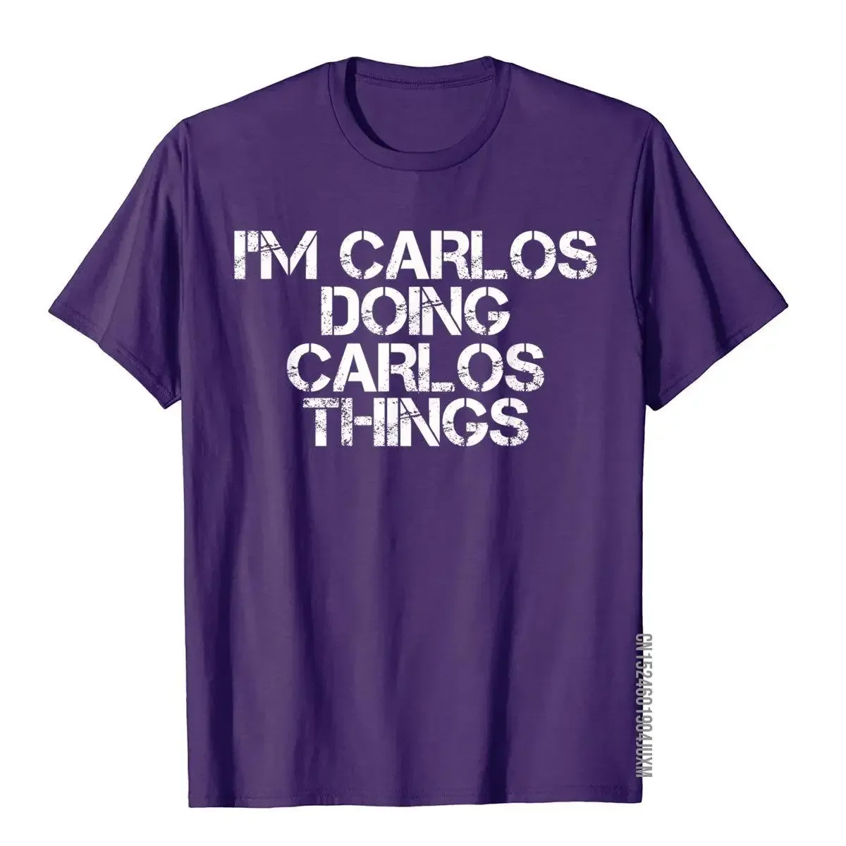 I'm CARLOS DOING CARLOS THINGS Shirt Funny Gift Idea On Sale Group T Shirts Cotton Men Tees Simple Style